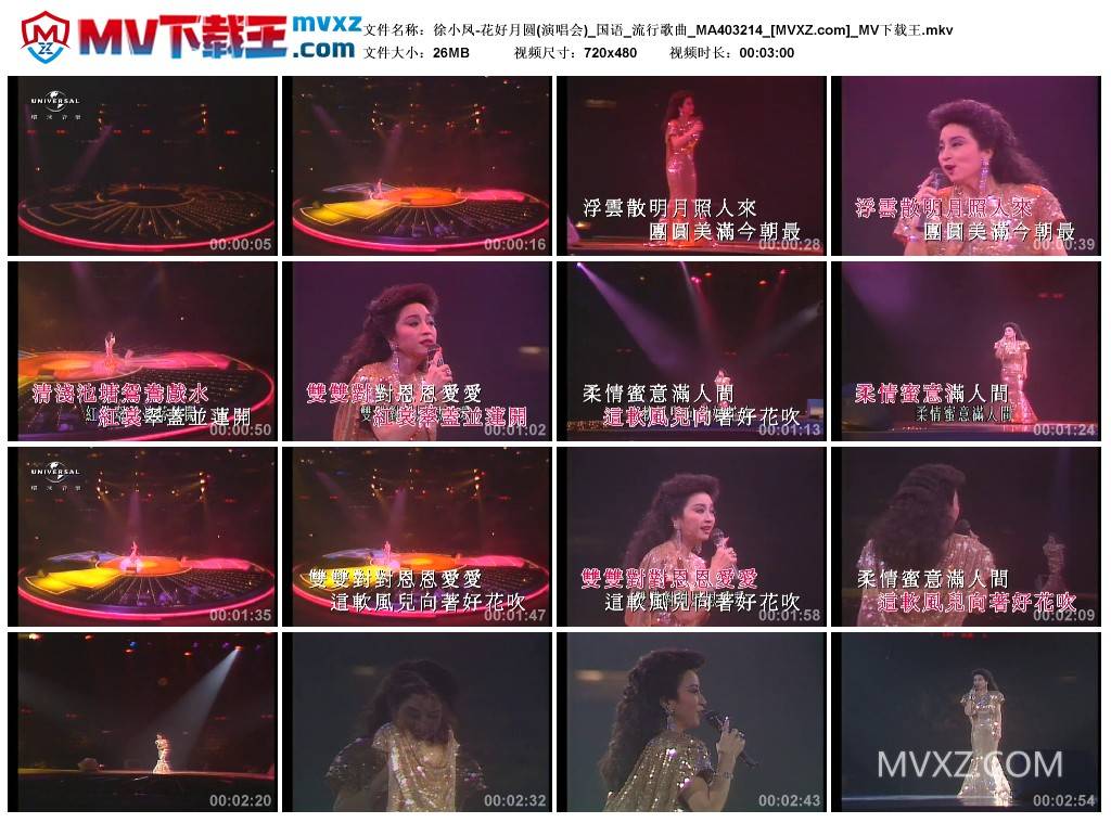 徐小凤-花好月圆(演唱会)_国语_流行歌曲_MA403214